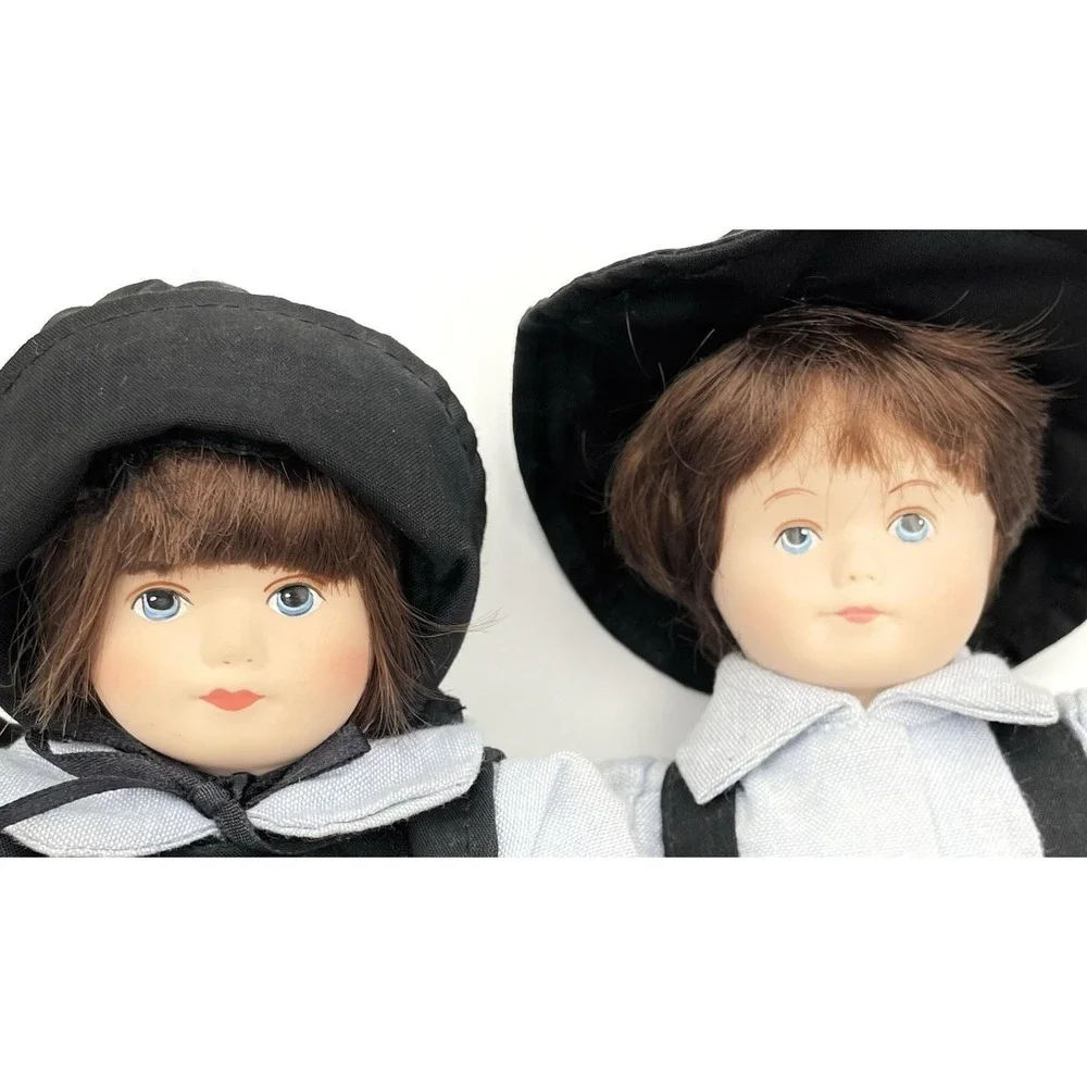 Artisan Way Amish‎ Doll Set Of 2 Boy And Girl With Doll 10